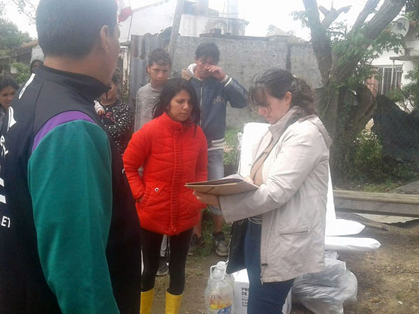 Relevamientos y asistencia por parte del Municipio luego del temporal de fuertes lluvias